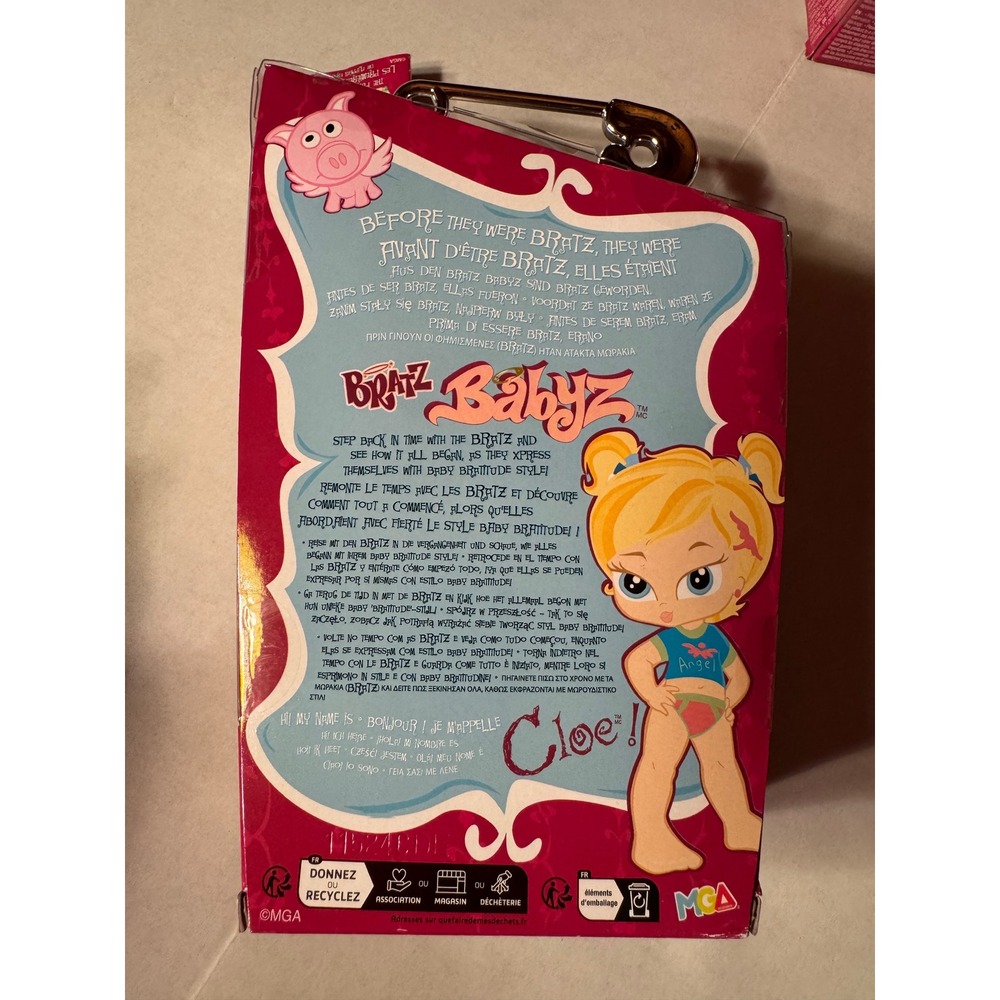 Bratz Babyz Cloe Doll 2023 MGA Entertainment New in Box with Pet Pig and Blanket - Picture 4 of 7